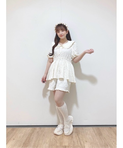 F i.n.t(フィント)の「ホイップギャザーサテンカチューシャ/fint フィント(カチューシャ・レディース・アイボリー/ブルーグレー・FREE)」の12枚目の写真