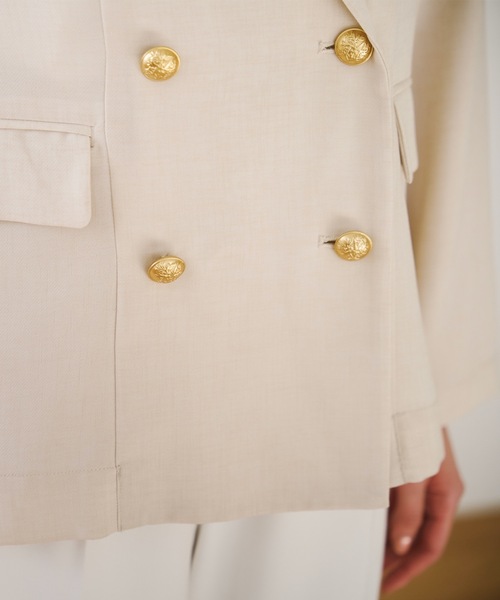 リネンシアージャケット ベージュ SHENERY シーナリシアージャケット ベージュ 38サイズ SHENERY