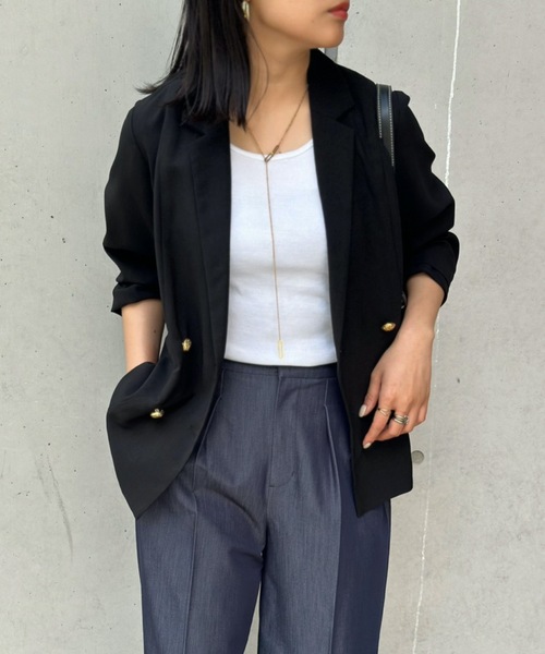 ヌートリア素材 黒ジャケット 11611-41157. Horse Leather No Collar Zip/F Moto Spiral Arm