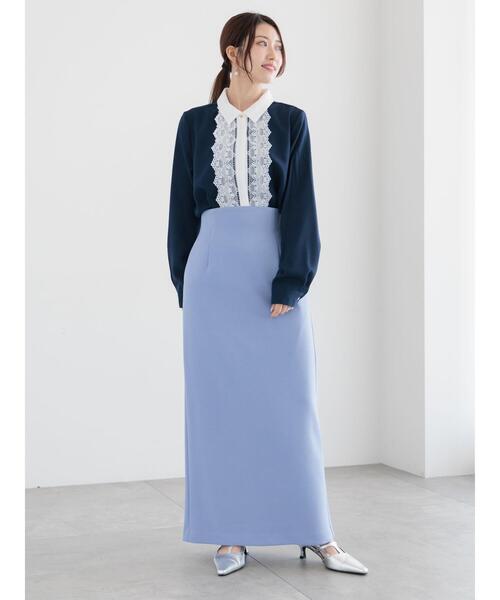 Te chichi（テチチ）の「スカラップレースシャツブラウス（シャツ/ブラウス・レディース・グレー/オフホワイト/ネイビー・F）」の19枚目の写真