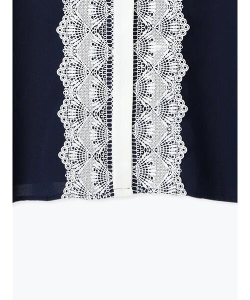 Te chichi（テチチ）の「スカラップレースシャツブラウス（シャツ/ブラウス・レディース・グレー/オフホワイト/ネイビー・F）」の16枚目の写真