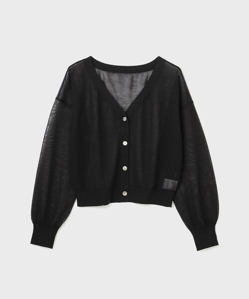 Diagram(ダイアグラム)の「ブライトシアーニットカーディガン(カーディガン/ボレロ・レディース・ブラック/ホワイト/グレー・36)」の13枚目の写真