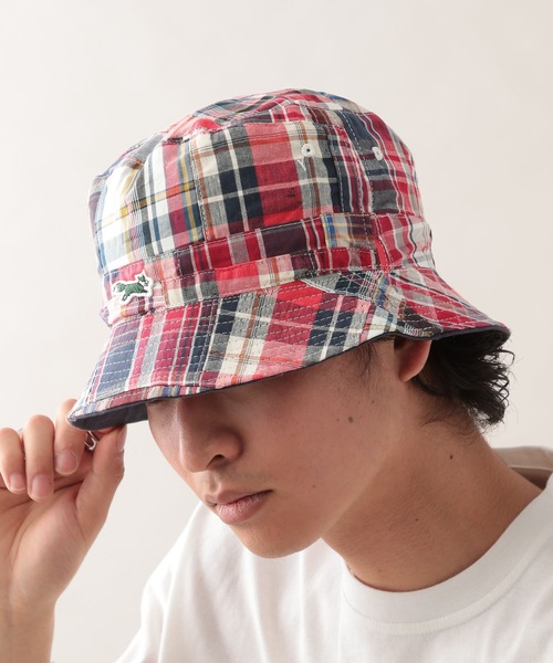 RAGEBLUE(レイジブルー)の「【THE FOX】リバーシブルチェック柄ハット(ハット・メンズ・ブラック・FREE)」の1枚目の写真