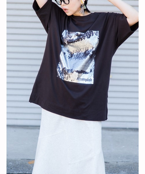 OSMOSIS☆プリントTシャツ/箔プリントTシャツ セール】箔ﾌﾟﾘﾝﾄTｼｬﾂ（Tシャツ/カットソー）｜OSMOSIS