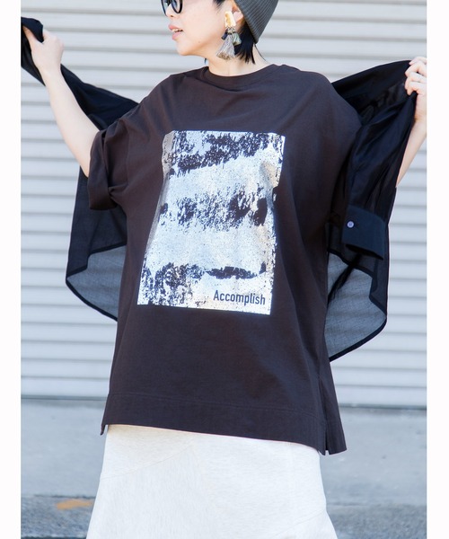 OSMOSIS☆プリントTシャツ/箔プリントTシャツ OSMOSIS tシャツ 箔プリントTシャツ レディース : ZOZOTOWN