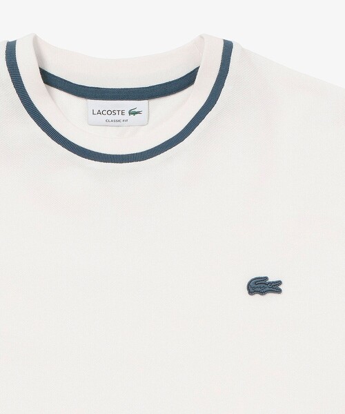LACOSTE（ラコステ）の「スリーブネームパッチ鹿の子地Tシャツ（Tシャツ/カットソー・メンズ・グレイッシュブルー/ブラウン/ダークブルー・2/3/4/5）」の22枚目の写真