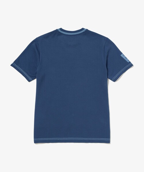 【LACOSTE】スリーブネームパッチ鹿の子地Tシャツ ラコステ LACOSTE スリーブネームパッチ鹿の子地Tシャツ