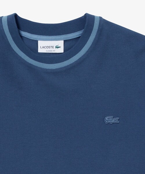 LACOSTE（ラコステ）の「スリーブネームパッチ鹿の子地Tシャツ（Tシャツ/カットソー・メンズ・グレイッシュブルー/ブラウン/ダークブルー・2/3/4/5）」の15枚目の写真