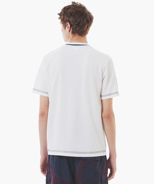 【LACOSTE】スリーブネームパッチ鹿の子地Tシャツ セール】スリーブネームパッチ鹿の子地Tシャツ（Tシャツ