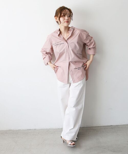 le.coeur blanc(ルクールブラン)の「《軽めな素材で夏も快適》ライトオンスデニムワイドパンツ(デニムパンツ・レディース・ホワイト/サックスブルー・36/38)」の17枚目の写真