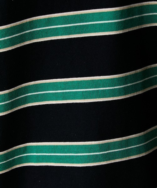 GEVS.（ジェイヴィス）の「ラガーシャツ＜大きいサイズ有＞GEVS.（Tシャツ/カットソー・レディース・ピンク系/グリーン系・M/L/LL/3L/4L/5L）」の4枚目の写真