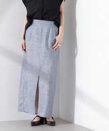 NANO universe | ヨーロピアンフラックス サイド切替Iラインスカート（セットアップ可）(スカート)