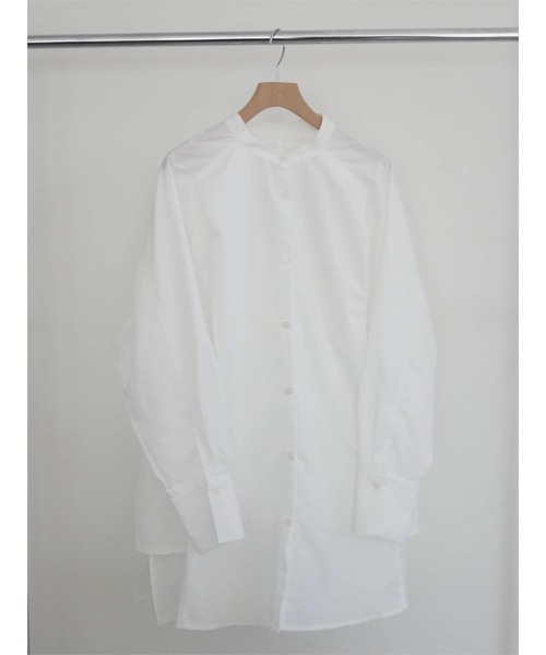 TRUNC（トランクエイティーエイト）の「Side Flare Big Shirts（シャツ/ブラウス・レディース・オフホワイト/チャコールグレー・FREE）」の21枚目の写真