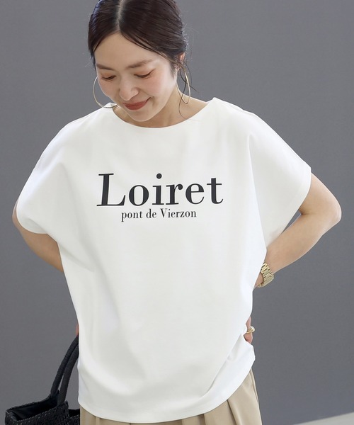 Aletta vita(アレッタビータ)の「ポンチ2WAYロゴプルオーバー(Tシャツ/カットソー・レディース・チャコール/ベージュ/オフホワイト・M)」の20枚目の写真