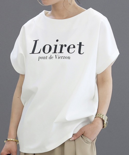 Aletta vita(アレッタビータ)の「ポンチ2WAYロゴプルオーバー(Tシャツ/カットソー・レディース・チャコール/ベージュ/オフホワイト・M)」の16枚目の写真