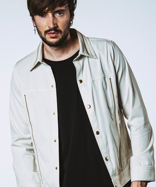 NO ID.(ノーアイディ)の「【NO ID.】Multi Zip Blouson / マルチ ジップ ブルゾン(ブルゾン・メンズ・ホワイト/ブラック・2/1)」の1枚目の写真