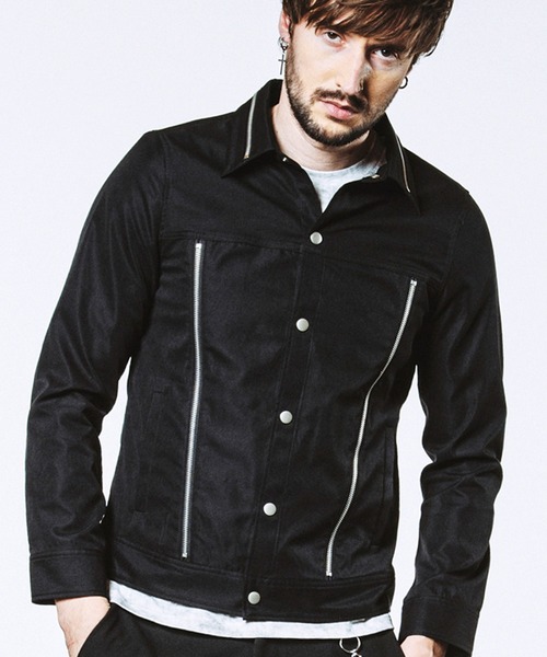 NO ID.(ノーアイディ)の「【NO ID.】Multi Zip Blouson / マルチ ジップ ブルゾン(ブルゾン・メンズ・ホワイト/ブラック・2/1)」の2枚目の写真