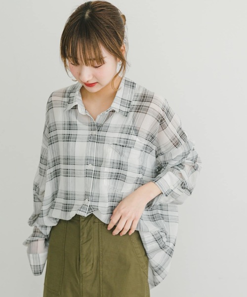 セール】シアービッグシャツ（シャツ/ブラウス）｜ITEMS URBANRESEARCH
