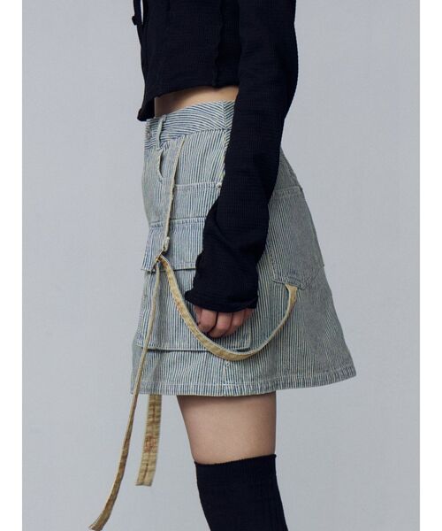 EMODA(エモダ)の「【Dickies別注】ポケットハングベルトスカート(スカート・レディース・グレー/ブルー・SMALL/MEDIUM)」の14枚目の写真