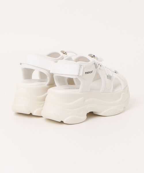 PINKHUNT(ピンクハント)の「PINKHUNT ピンクハント 厚底スポーツサンダル 0407(サンダル・キッズ・ホワイト/ブラック・S size/M size/L size)」の3枚目の写真