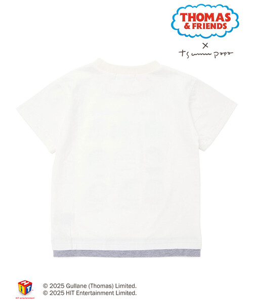 SLAP SLIP(スラップスリップ)の「【きかんしゃトーマス×つむぱぱ×SLAPSLIP】ギュギュっとTHOMAS&FRIENDSプリント半袖Tシャツ(80~120cm)(Tシャツ/カットソー・キッズ・グレー/ホワイト・90cm/80cm/120cm/100cm/110cm)」の11枚目の写真