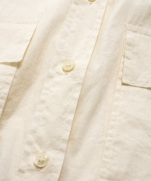 le cercle ADAM ET ROPE'(ルセルクルアダムエロペ)の「コットンオーガンジーショートシャツ(シャツ/ブラウス・レディース・ブラック/レッド/キナリ・FREE)」の20枚目の写真