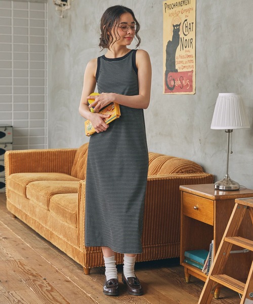 カップ付き アメスリ タンクトップ ワンピース MONO-MART LADY'S│MONO