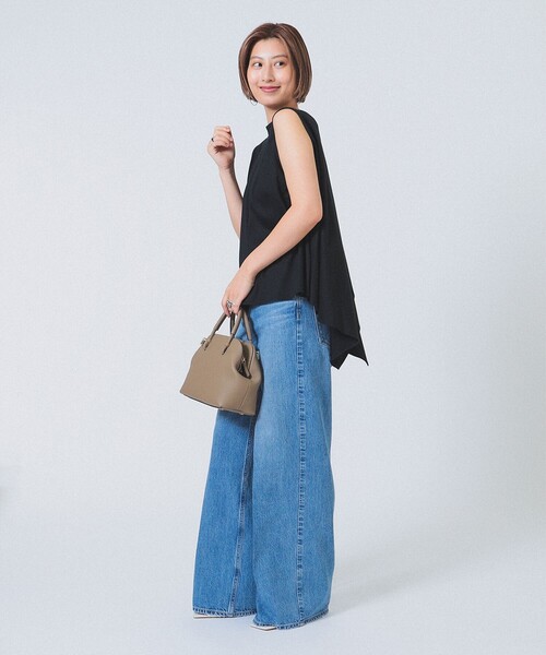 セール】バックドレープ ノースリーブ トップス（Tシャツ