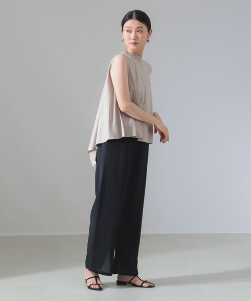 【Demi-Luxe / デミルクス】新品未使用✨タグ付 カットソー トップス セール】バックドレープ ノースリーブ トップス（Tシャツ