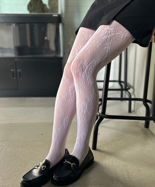【関税込み】Swedish Stockings ブラック Rosa レースタイツ Rosa Lace Tights Black | k3 online store