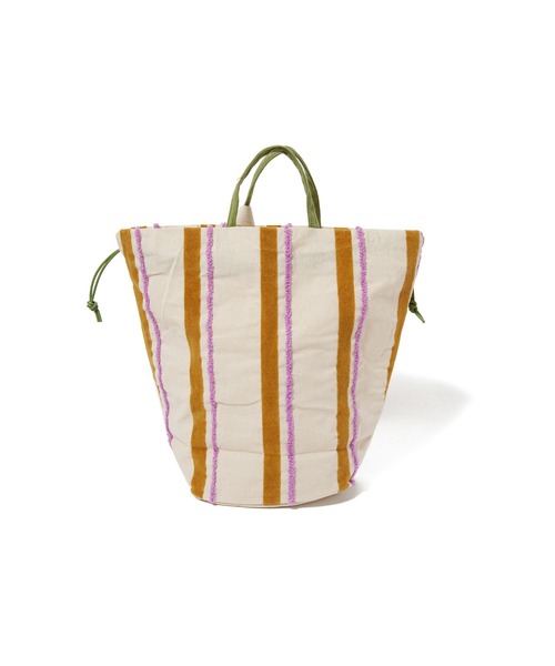 AMERICAN RAG CIE（アメリカンラグシー）の「beej EMB&Flocky String bag（ハンドバッグ・レディース・ピンク/マスタード・FREE）」の5枚目の写真