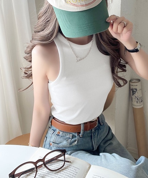 Java（ジャバ）の「《JaVa ジャバコラボ》首裏のひとクセに不意打ち。360度抜かりない、私の相棒。アメスリタンクトップ（タンクトップ・レディース・ブラウン/グレー/オフホワイト/ブラック・LARGE/MEDIUM/SMALL/X-LARGE）」の15枚目の写真