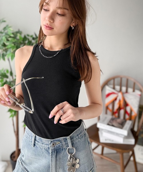 Java（ジャバ）の「《JaVa ジャバコラボ》首裏のひとクセに不意打ち。360度抜かりない、私の相棒。アメスリタンクトップ（タンクトップ・レディース・ブラウン/グレー/オフホワイト/ブラック・LARGE/MEDIUM/SMALL/X-LARGE）」の21枚目の写真