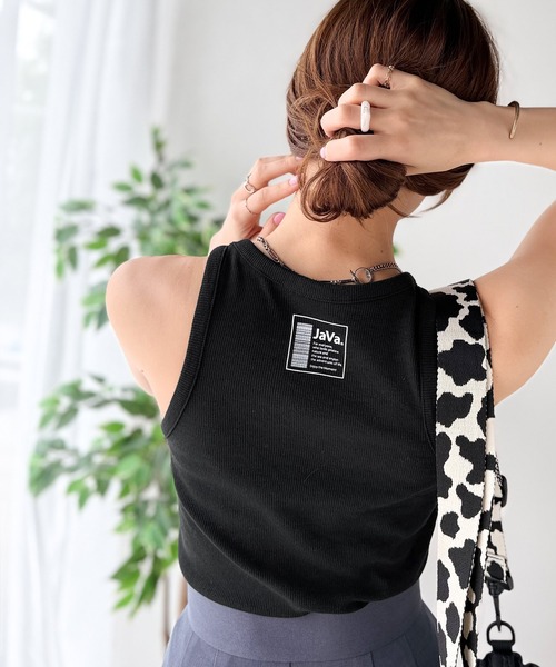 Java（ジャバ）の「《JaVa ジャバコラボ》首裏のひとクセに不意打ち。360度抜かりない、私の相棒。アメスリタンクトップ（タンクトップ・レディース・ブラウン/グレー/オフホワイト/ブラック・LARGE/MEDIUM/SMALL/X-LARGE）」の20枚目の写真