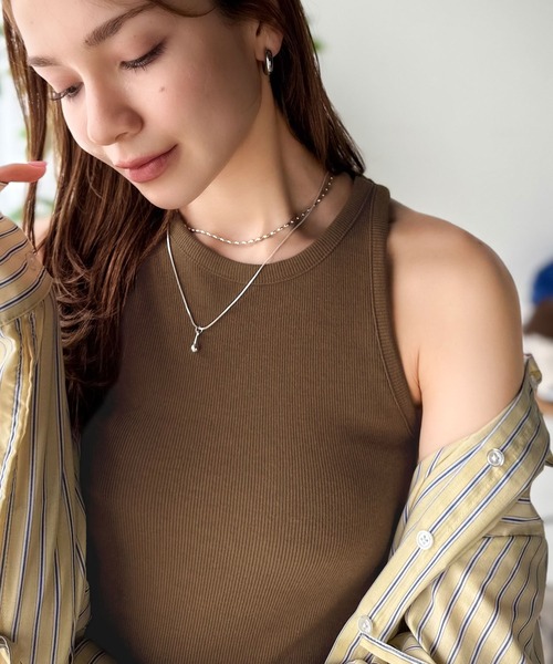 Java（ジャバ）の「《JaVa ジャバコラボ》首裏のひとクセに不意打ち。360度抜かりない、私の相棒。アメスリタンクトップ（タンクトップ・レディース・ブラウン/グレー/オフホワイト/ブラック・LARGE/MEDIUM/SMALL/X-LARGE）」の10枚目の写真