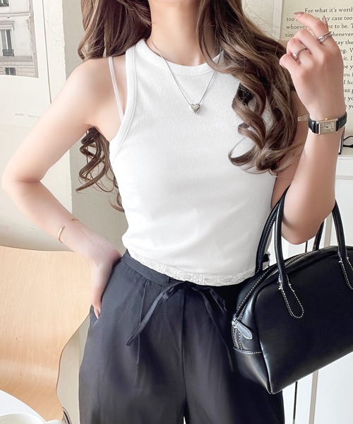 Java（ジャバ）の「《JaVa ジャバコラボ》首裏のひとクセに不意打ち。360度抜かりない、私の相棒。アメスリタンクトップ（タンクトップ・レディース・ブラウン/グレー/オフホワイト/ブラック・LARGE/MEDIUM/SMALL/X-LARGE）」の18枚目の写真