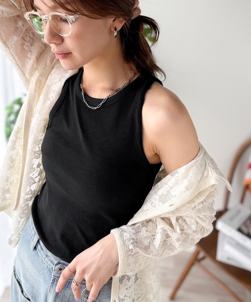 Java（ジャバ）の「《JaVa ジャバコラボ》首裏のひとクセに不意打ち。360度抜かりない、私の相棒。アメスリタンクトップ（タンクトップ・レディース・ブラウン/グレー/オフホワイト/ブラック・LARGE/MEDIUM/SMALL/X-LARGE）」の22枚目の写真