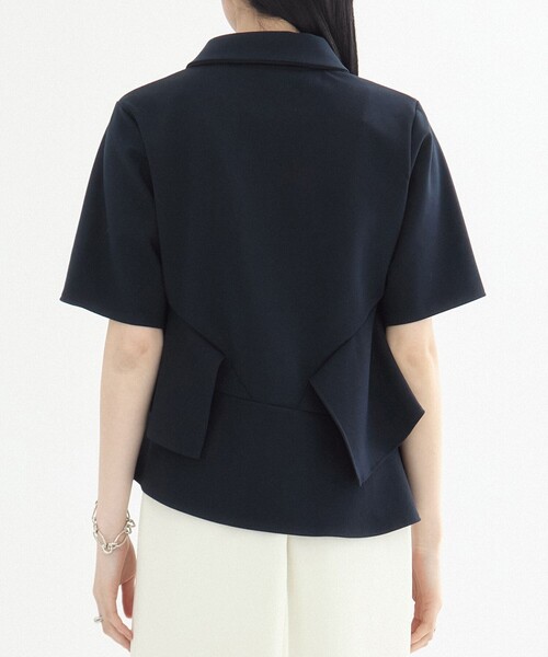 ペプラムカットトップス｜ウォッシャブル/ストレッチ/春服（T