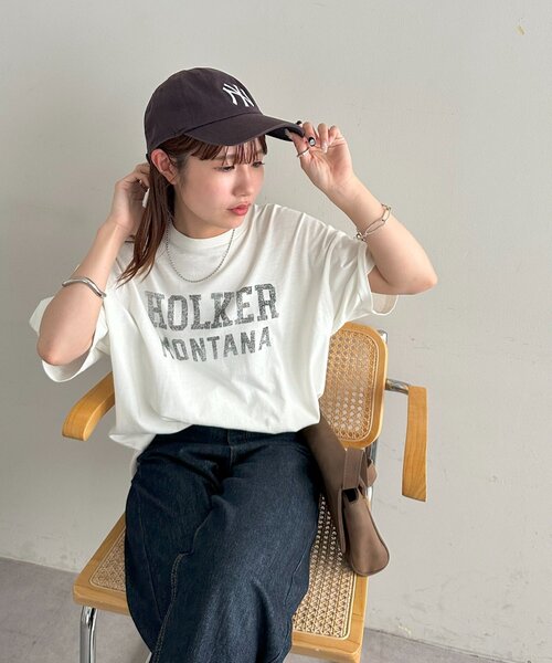 DISCOAT(ディスコート)の「【WEB限定】ヴィンテージグラフィックTシャツ(Tシャツ/カットソー・レディース・マスタード/ライトグレー/ネイビー/レッド/オフホワイト・SMALL/MEDIUM)」の8枚目の写真