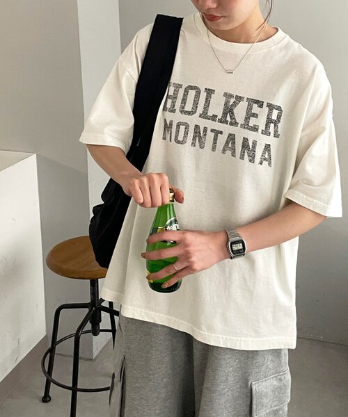 DISCOAT(ディスコート)の「【WEB限定】ヴィンテージグラフィックTシャツ(Tシャツ/カットソー・レディース・マスタード/ライトグレー/ネイビー/レッド/オフホワイト・SMALL/MEDIUM)」の13枚目の写真