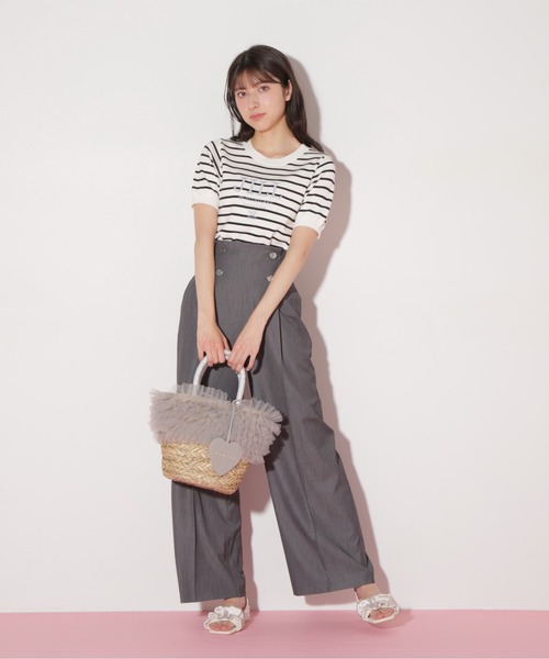 JILL by JILL STUART チューブバスケット かごバッグ ビニール フリルバスケット | JILL by JILL STUART（ジル バイ ジル
