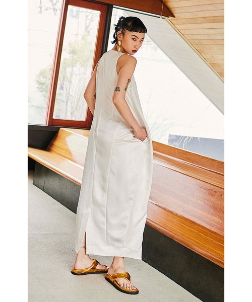 セール】SATIN DRAPE OP（ワンピース）｜OMMO（オーエムエムオー）の