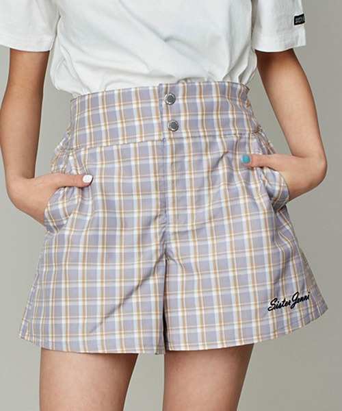セール】【ウエスト調整可】チェックキュロットパンツ（その他
