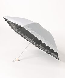 cachenez（カシュネ）の「カシュネ cachenez / PUフラワーポーラー刺繍3段折りたたみ傘（折りたたみ傘）」