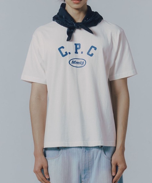 セール】【UNISEX】Mmlg／SLOGAN T（Tシャツ/カットソー）｜87mm