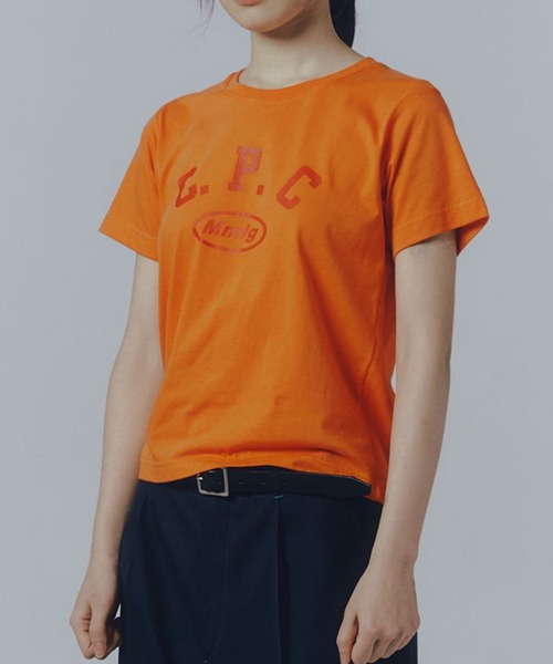 87mm（87mm）の「【UNISEX】Mmlg／SLOGAN T（Tシャツ/カットソー・レディース・オレンジ/ネイビー/ブラック/ホワイト・MEDIUM/LARGE）」の4枚目の写真