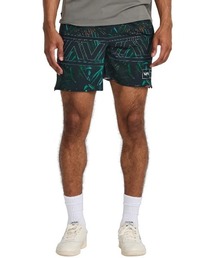 RVCA メンズ HAWAII YOGGER STRETCH 17 ショートパンツ 【2025年春夏モデル】/ルーカウエストゴム水陸両用サーフトランクス・ボードショーツ・バギーショーツ(水着)