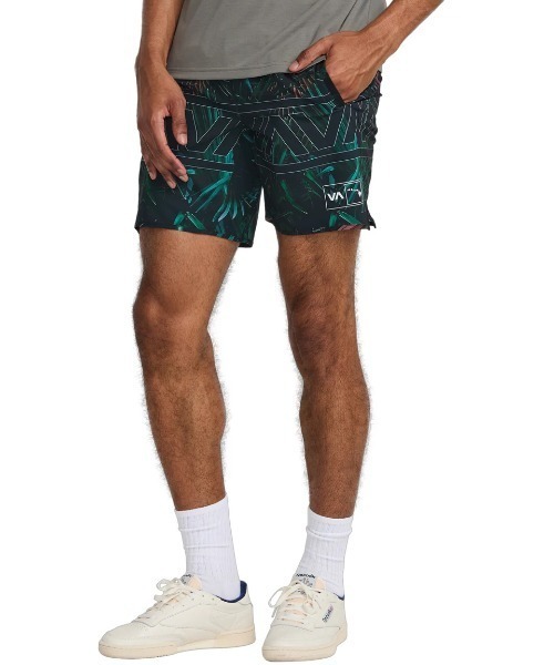 RVCA（ルーカ）の「RVCA メンズ HAWAII YOGGER STRETCH 17 ショートパンツ 【2025年春夏モデル】/ルーカウエストゴム水陸両用サーフトランクス・ボードショーツ・バギーショーツ(水着)（その他パンツ・メンズ・ブラック系その他・SMALL/MEDIUM/LARGE/X-LARGE）」の2枚目の写真