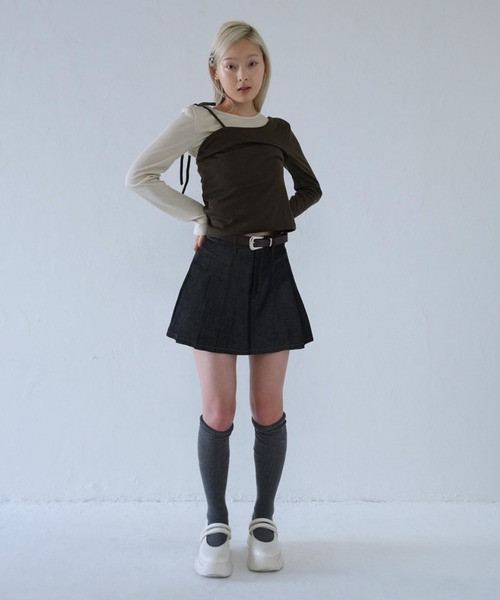 Uenui（ウニュイ）の「【 cunii 】 プレッツェル ティー レイヤード Tシャツ（その他トップス・レディース・ブラック/ブラウン/グレー・FREE）」の21枚目の写真
