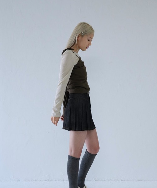 Uenui（ウニュイ）の「【 cunii 】 プレッツェル ティー レイヤード Tシャツ（その他トップス・レディース・ブラック/ブラウン/グレー・FREE）」の18枚目の写真